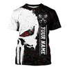 Joycorners Personalized Mechanic Skull Shirt, Unique Gear Design, Gift for Mechanics & Motorheads, Funny Skull Shirt PT2609