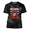 Joycorners Funny Mechanic Dad T Shirt Like A Normal Dad But Cooler Auto Repair Garage Workwear Tee Fathers Day Birthday Gift For Men Husband Father PT2609