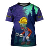 Joycorners Custom Name Zombie Mechanic T Shirt Haunted House Halloween Shirt For Mechanic PT2609