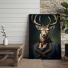 Joycorner Deer Portrait Royal Blue Coat Classic Canvas