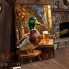 Joycorner Mallard Duck Rustic Pub Beer Cigar 3D Wrapped Canvas