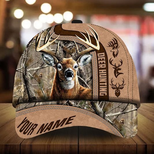 Joycorners Ashley Whitely Deer Hunting Personalized Hats 3D Multicolored Camo