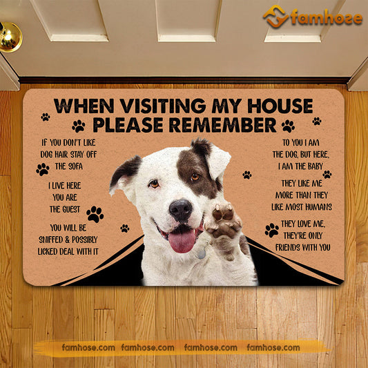 Joycorners Dog Doormat, Please Remember I Live Here You AreThe Guest Gift For Dog Lovers, New Home Gift, Housewarming Gift, Dog Decor LM0210