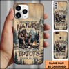 Joycorners Artist Hunting - Closer To Nature Bigfoot Beer Wood Personalized Name Phone Case