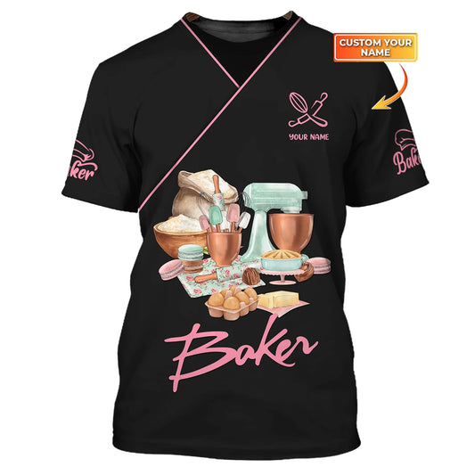 BAKER - Custom Bakery Shirt Gift For Baking & Cake Lover Printed Shirt