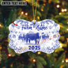 Joycorners Lovers Christmas Gift Toile De Jouy Custom Shape 3D Acrylic Ornament (14 Breed Options)