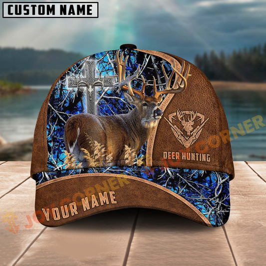 Joycorners Deer Hunting Cross Camouflage Pattern Multicolor Option Personalized 3D Cap