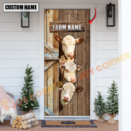 Joycorners Personalized Name Hereford Door Cover