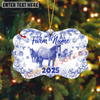 Joycorners Lovers Christmas Gift Toile De Jouy Custom Shape 3D Acrylic Ornament (14 Breed Options)