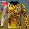 Joycorners Personalized Name Honey Bee Keeper 3D Printed Hoodie