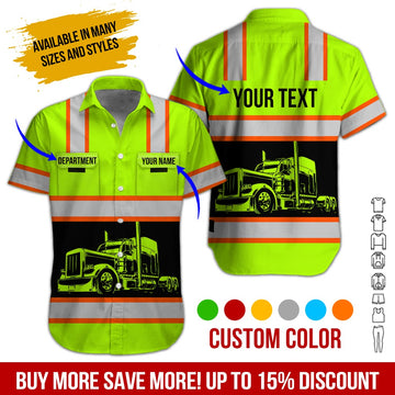 Joycorners Truck Custom Name And Color Truck Driver Shirt