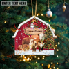 Joycorners Cattle Lovers Christmas Gift Red Barn Custom Shape Acrylic Ornament 2025 (14 Breed Options)