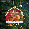 Joycorners Cattle Lovers Christmas Gift Red Barn Custom Shape Acrylic Ornament 2025 (14 Breed Options)