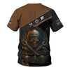 Joycorners Skull Mechanic T Shirt Without Mechanic You Would Be Homeless Hungry Naked American Flag Auto Repair Garage Workwear Gift For Men Dad PT2609