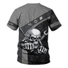 Joycorners Personalized Skull Mechanic Shirt, Custom Name Mechanic Shirt, Unique Gift for Mechanics, Cool Mechanic Apparel PT2609
