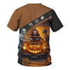 Joycorners Halloween Mechanic T Shirt Funny Vampire Skeleton Mummy Pumpkin Car Spooky Auto Repair Garage Workwear Tee Gift For Men Women Halloween PT2609