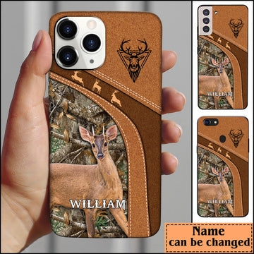 Joycorners Brocket Deer Hunting Personalized Name Phone Case LM1012
