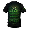 Joycorners Personalized Mechanic Shirt, I Will Not Quit I'm A Mechanic Till I Die, Zombie and Wrenches Design, Gift For Men PT2609