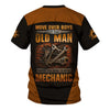 Joycorners Personalized Mechanic Shirt, Move Over Boys Let This Old Man Show You How To Be A Mechanic, Mechanic Uniforms, Gift For Men PT2609