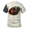 Joycorners Custom Name Mechanic Shirt Skull with Engine Piston Design Gear Pattern T Shirt All Over Printed PT2609