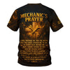 Joycorners Personalized Mechanic Shirt, Mechanic's Prayer, Wrenchs and Cross Design, Gift For Men PT2609