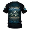 Joycorners Personalized T-Shirt The Last Of A Dying Breed Old School Mechanic Carrying The Earth Design Shirt PT2609