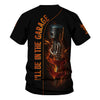 Joycorners Personalized Mechanic Shirt, I'll Be In The Garage, Skull Hand Holding Piston Design, Gift For Men PT2609