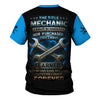 Joycorners Personalized Mechanic Shirt, The Title Mechanic I Have Earned With My Own Blood Sweat And Tears, Mechanic Uniforms, Gift For Men PT2609