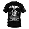 Joycorners Custom Name Funny Quote I'm A Mechanic Because Your Roll Student Can't Design It Right Black T Shirt PT2609