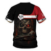 Joycorners Custom Name Mechanic Shirt Cyber Skull with Wrench Design T Shirt PT2609