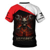 Joycorners Custom Name Mechanic Shirt Wrench Flame Skull Design T Shirt PT2609