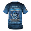 Joycorners Custom Name Mechanic Shirt Walk Away I Am A Grumpy Old Mechanic T Shirt PT2609