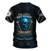 Joycorners Personalized T-Shirt Yes I Am A Mechanic Of Course I Talk To Myself When I Work Funny Skull Design Shirt PT2609