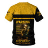 Joycorners Personalized T-Shirt Warning Grumpy Moody Sarcastic Unpredictable Unmedicated Mechanic Annoy At Your Own Risk Shirt PT2609