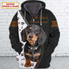 Joycorners Love Dachshund 3D Custom Name And Dog Full Print Shirts
