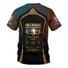 Joycorners Personalized T-Shirt Mechanic Don't Ever Mistake Old Age For Weakness Viking Design Shirt For Mechanics PT2609