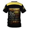 Joycorners Personalized Mechanic Shirt, Mechanic Caution Flying Tools And Offensive Language Likely, Mechanic Uniforms, Gift For Men PT2609