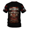 Joycorners Personalized Funny Mechanic T-Shirt, I'd Rather Be in My Garage Than Talking to Idiots, Ideal Gift for Auto Technicians PT2609