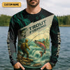 Joycorners Rainbow Trout Fishing SPF Shirt For Men, Gift For Fisherman, Fishing Shirts For Men