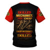 Joycorners Personalized Mechanic Shirt, Skill Mechanics Aren't Cheap Cheap Mechanic Aren't Skilled, Mechanic Uniforms, Gift For Men PT2609