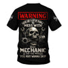 Joycorners Personalized Mechanic Shirt, Warning This Mechanic Is The One Person You May Wanna Skip, Gift For Men PT2609