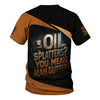 Joycorners Personalized Mechanic Shirt, Oil Splatters You Mean Man Glitter, Skull Mechanic Design, Gift For Men PT2609