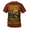 Joycorners Personalized Mechanic Shirt, My Skills Allow Me To Fix Anything In The World, Skull and Wrench Design, Gift For Men PT2609