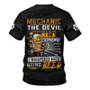Joycorners Beer & Mechanic Shirt, The Devil Whispered to Me, I Whispered Back Bring Beer Shirt, Funny Gift for Auto Repair Fans, For Car Lovers PT2609