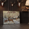 Joycorner Deer Couple Snowy Farm Barn Winter Personalized Canvas