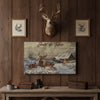 Joycorner Deer Couple Snowy Farm Barn Winter Personalized Canvas