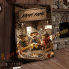 Joycorner Highland Cow Trio Western Saloon Beer Cheers Rustic Bar Sign Customized Farm Name Canvas