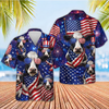 Joycorners Cute Cows Bandana Merica USA Flag 3D Hawaiian Shirt (10 Breeds)