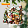 Joycorners Santa Shop Home Decor Christmas Ornament, Personalized Ornament 2D Flat LM2211