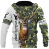 Joycorners Customized Name Deer Hunting 2 3D Design All Over Printed